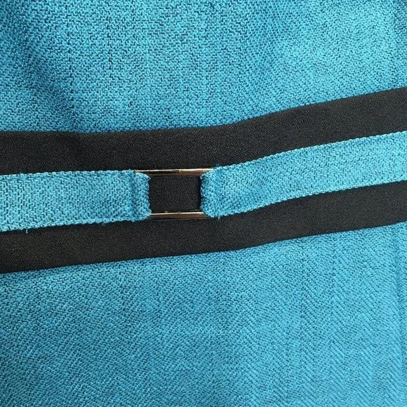 R&K Teal Sleeveless Tank Blouse Women Size 8 Suit Separates - Picture 5 of 8